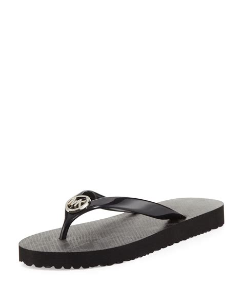 michael kors flip flops black friday|Michael Kors black sandals sale.